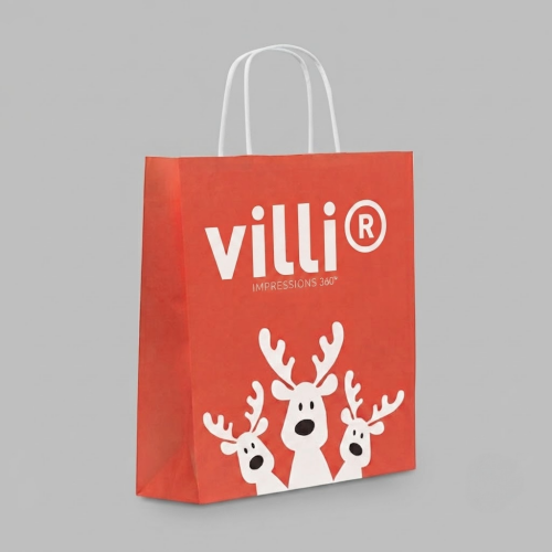 Sac cadeau petit format Rouge