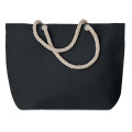 Sac de plage avec cordon Noir