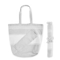 Sac de plage avec serviette Gris