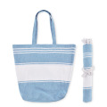 Sac de plage avec serviette Turquoise