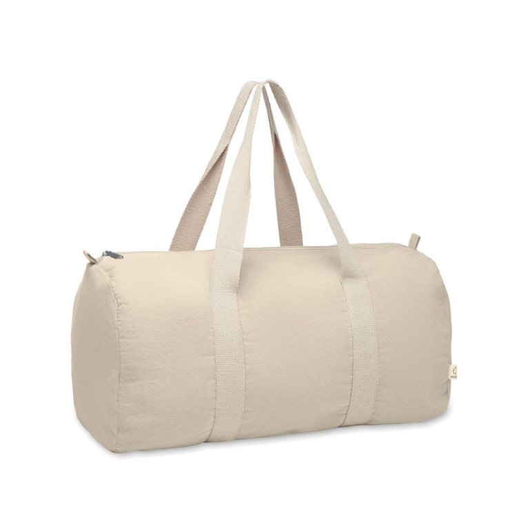 Sac de sport coton recycl&eacute; Beige