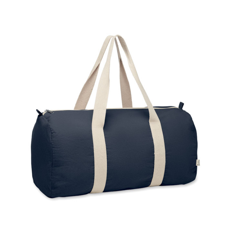 Sac de sport coton recycl&eacute; Bleu Marine