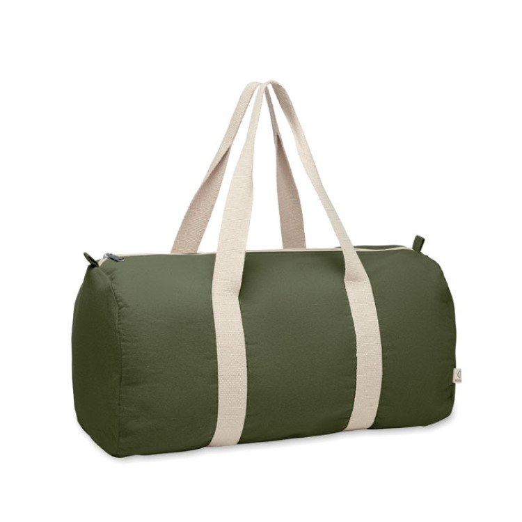 Sac de sport coton recycl&eacute; Vert Arm&eacute;e Vert