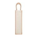 Sac en jute pour une bouteille Beige