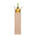 Sac en jute pour une bouteille Beige