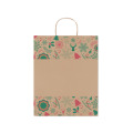 Sac en papier cadeau grand Beige