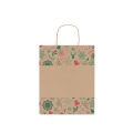 Sac en papier cadeau moyen Beige