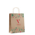 Sac en papier cadeau moyen Beige