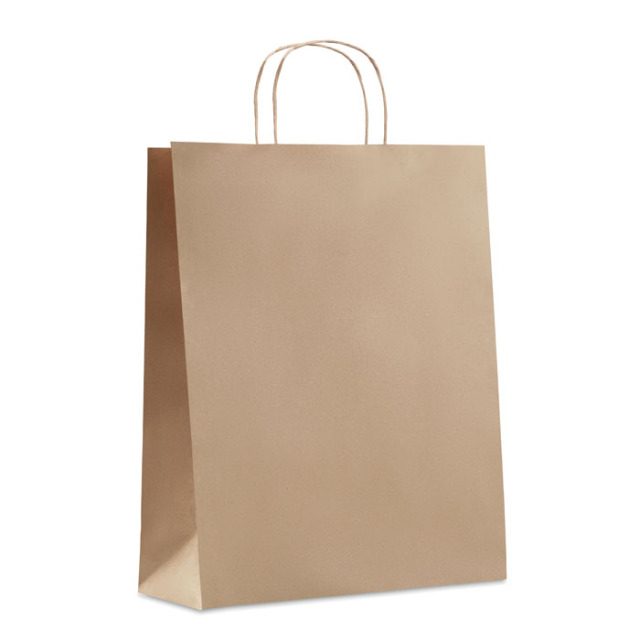 Sac en papier grand format Beige