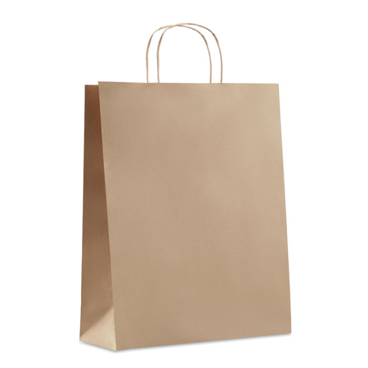 Sac en papier grand format Beige