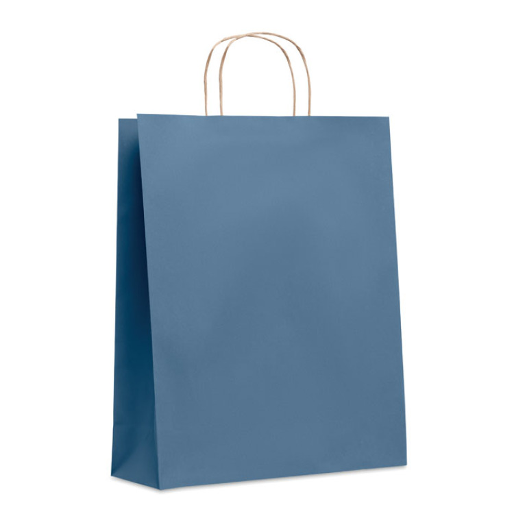 Sac en papier grand format Bleu