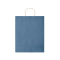 Sac en papier grand format Bleu