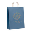 Sac en papier grand format Bleu
