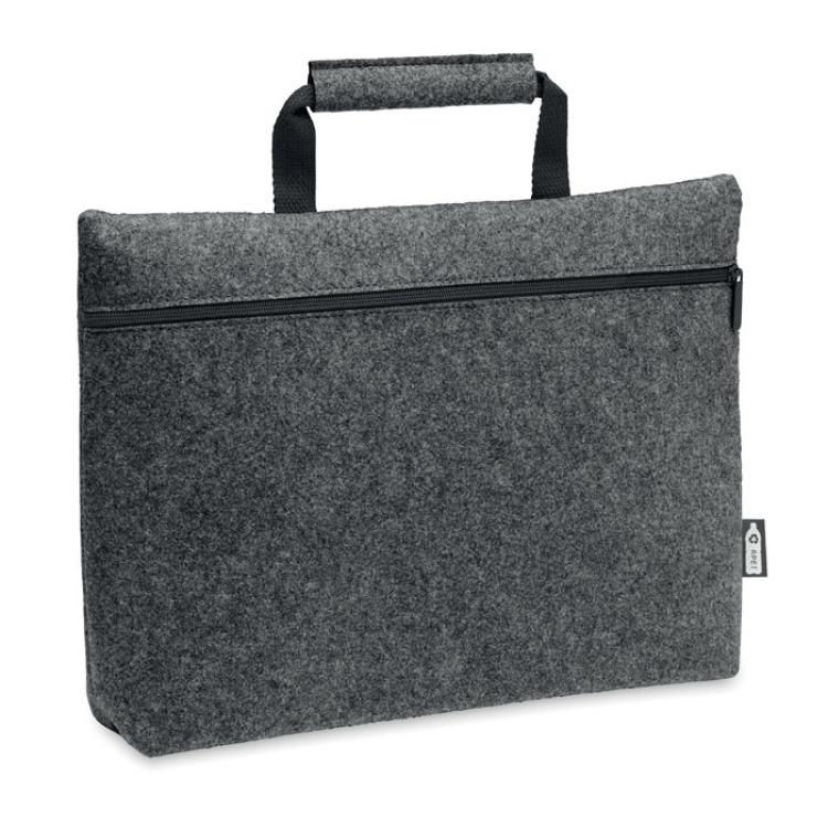Sac ordinateur feutre RPET Gris Pierre