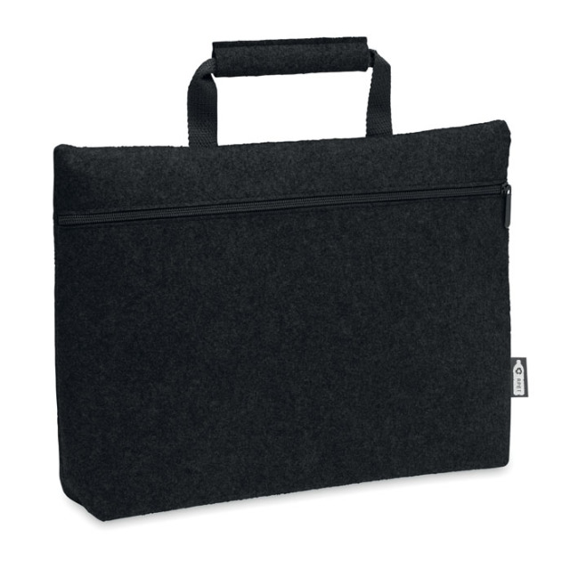 Sac ordinateur feutre RPET Noir