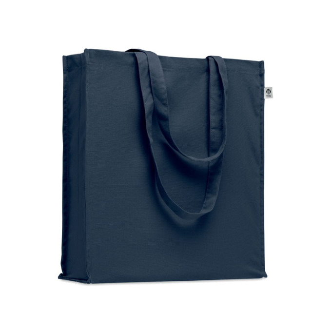 Sac shopping en coton bio Bleu Marine