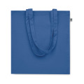 Sac shopping en coton bio Bleu Royal
