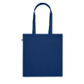 Sac shopping en coton bio Bleu