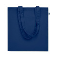 Sac shopping en coton bio Bleu