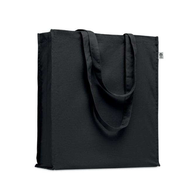 Sac shopping en coton bio Noir