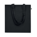 Sac shopping en coton bio Noir