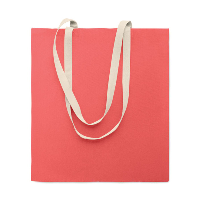 Sac shopping en coton Fuchsia
