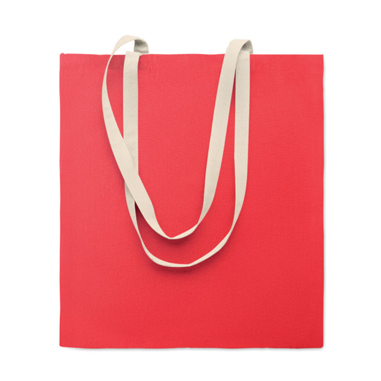Sac shopping en coton Rouge