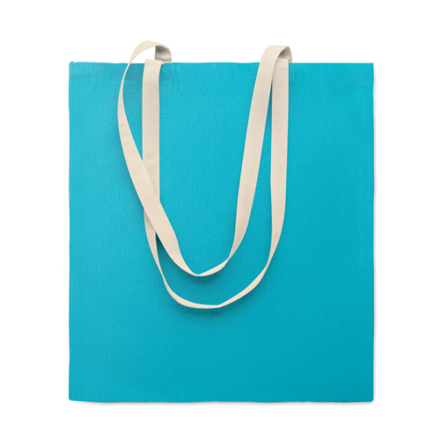 Sac shopping en coton Turquoise