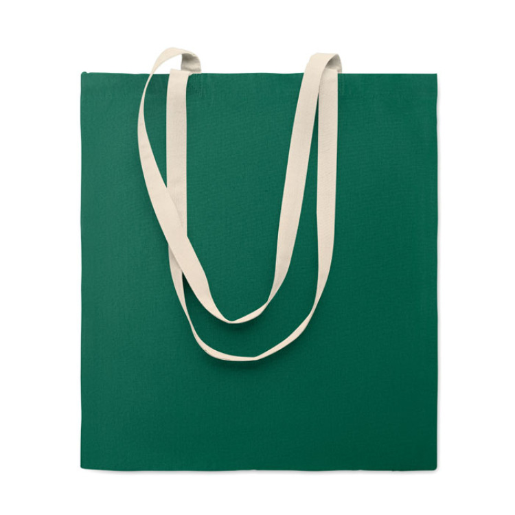 Sac shopping en coton Vert Fonc&eacute;