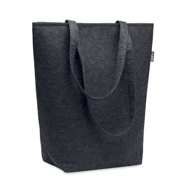 Sac Shopping en feutre RPET Gris Pierre