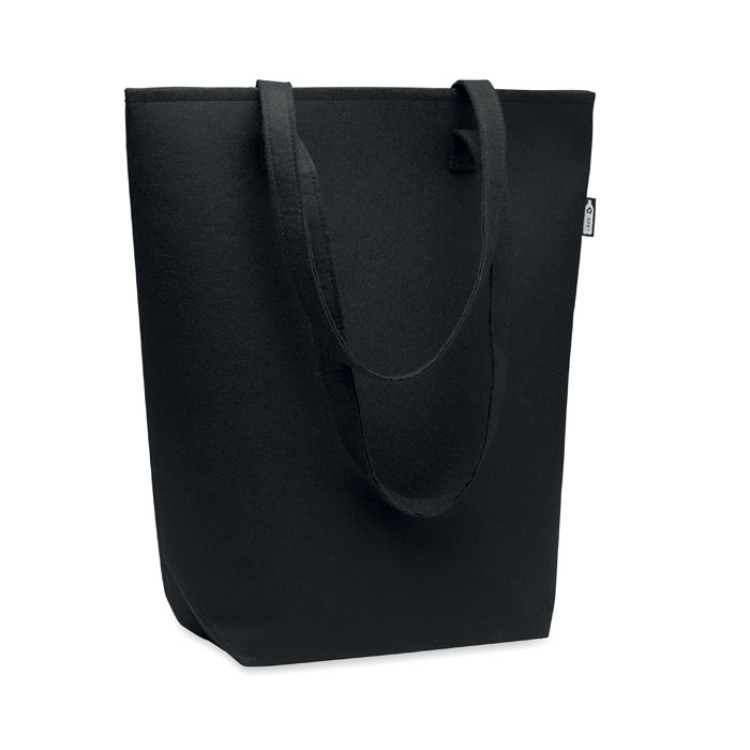 Sac Shopping en feutre RPET Noir