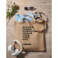 Sac shopping en jute Beige