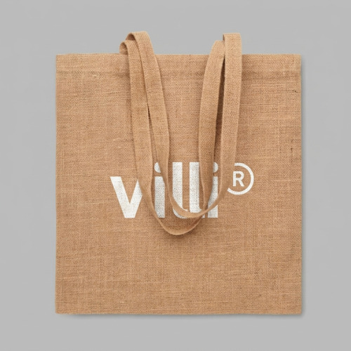 Sac shopping en jute Beige