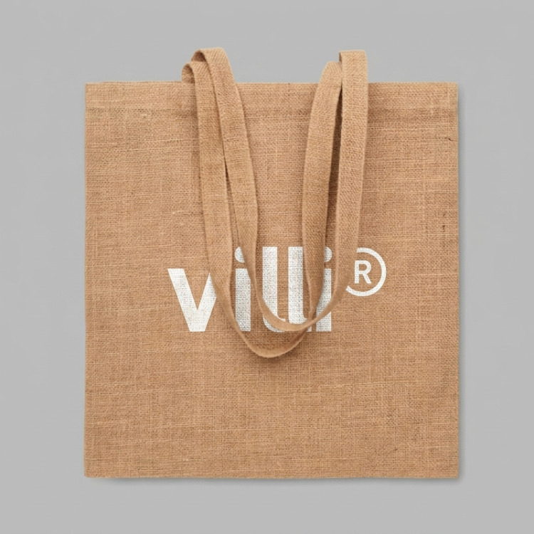 Sac shopping en jute Beige
