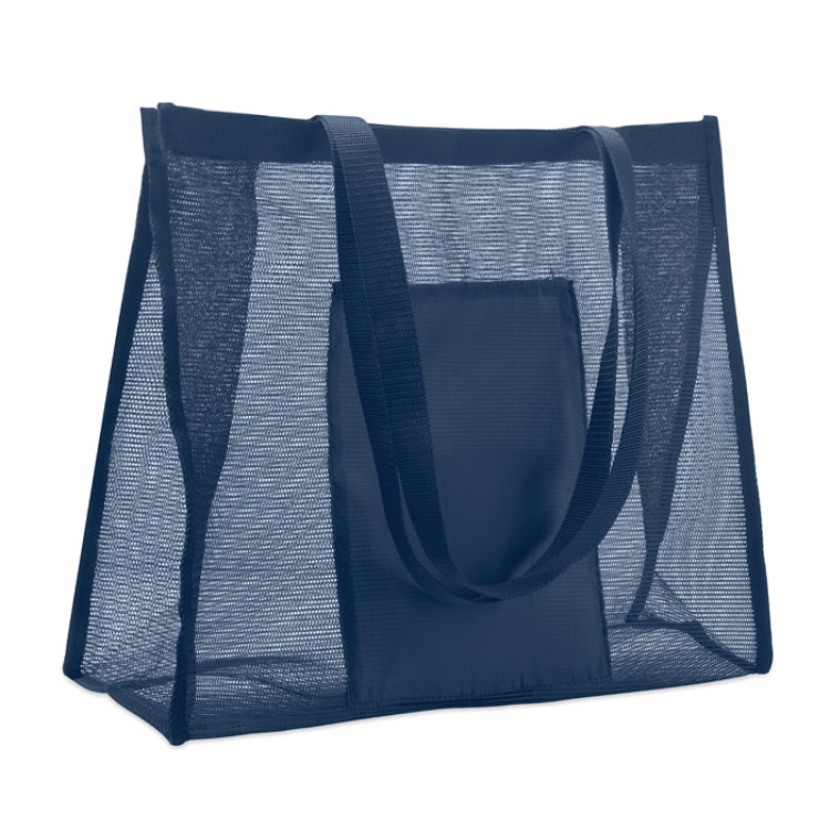 Sac shopping en maille RPET Bleu