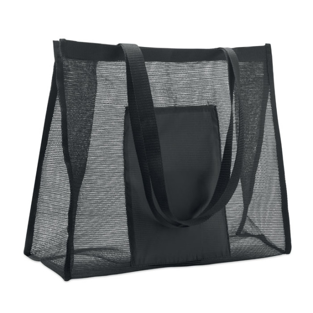 Sac shopping en maille RPET Noir