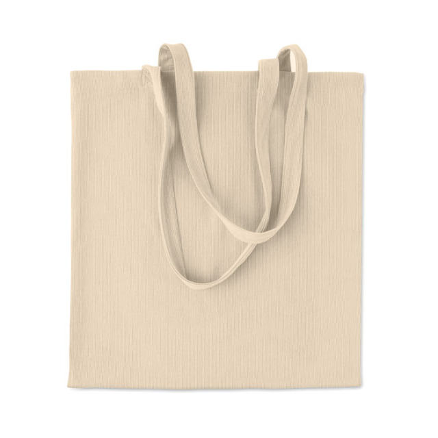 Sac shopping en velours côtelé Beige