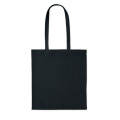 Sac shopping en velours c&ocirc;tel&eacute; Noir