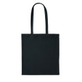 Sac shopping en velours c&ocirc;tel&eacute; Noir
