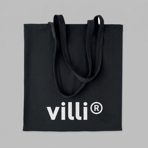 Sac shopping en velours côtelé