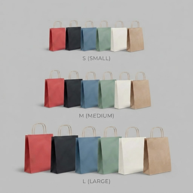 Sacs en papier  Couleurs