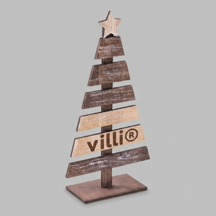 Sapin de No&euml;l en bois