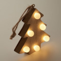 Sapin en bois avec lumi&egrave;res Bois