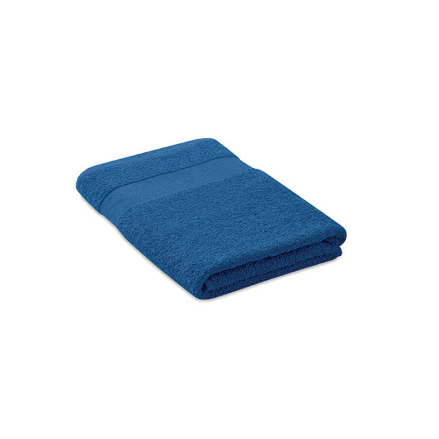 Serviette coton bio 140x70 Bleu Royal