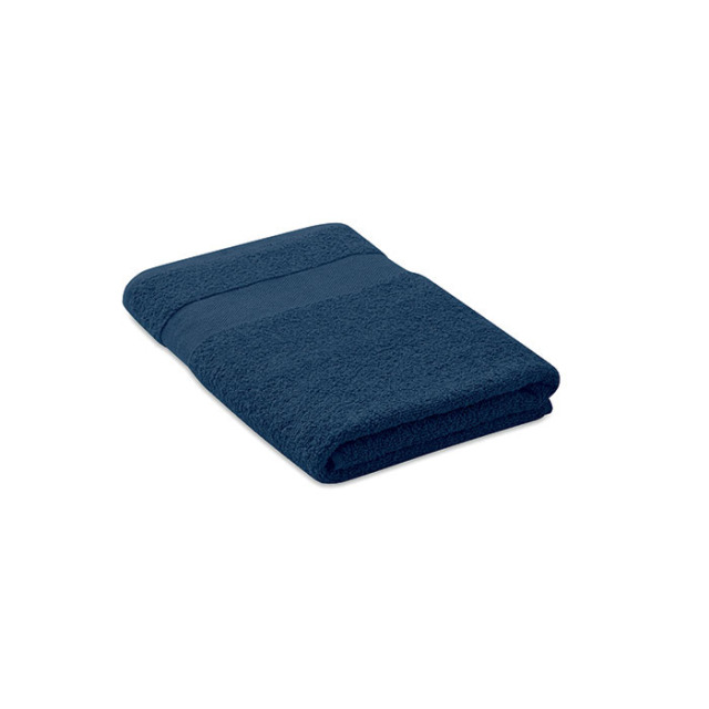Serviette coton bio 140x70 Bleu