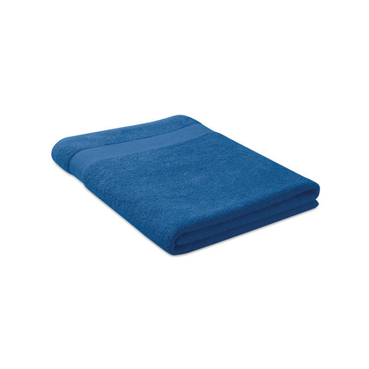 Serviette coton bio 180x100 Bleu Royal