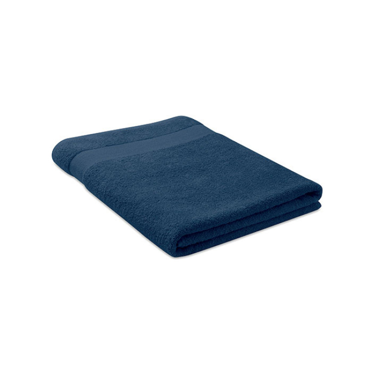 Serviette coton bio 180x100 Bleu