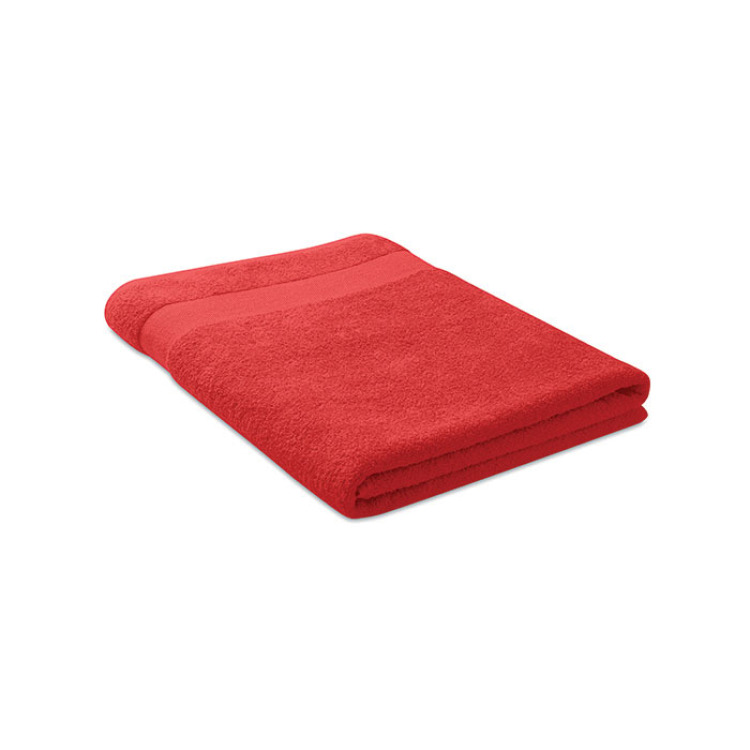 Serviette coton bio 180x100 Rouge