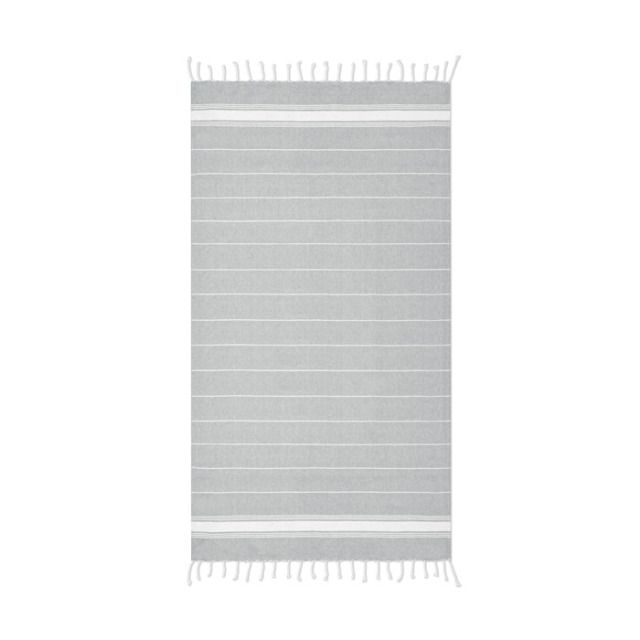 Serviette de plage coton Gris
