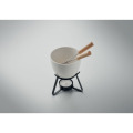 Set &agrave; fondue en c&eacute;ramique 240 ml Blanc